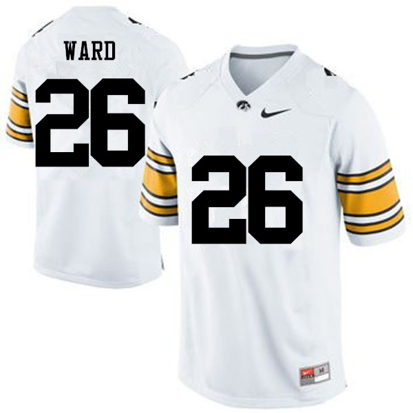 Men Iowa Hawkeyes #26 Kevin Ward College Football Jerseys-White - Click Image to Close